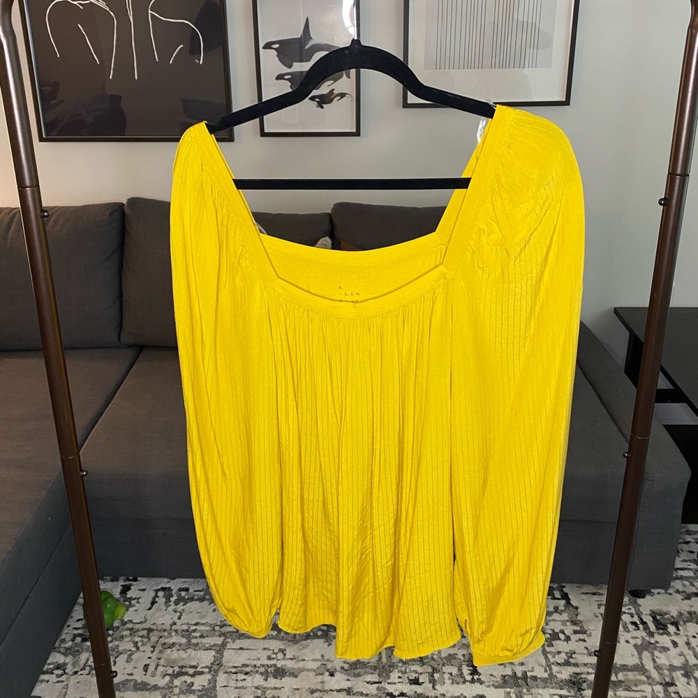 Yellow blouse